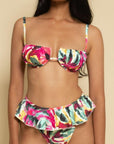 Montce - Isla Floral Tamarindo Ruffle Bikini Bottom -