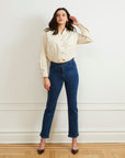Loup - Cleo Straight Ankle Jeans - Dark Indigo -