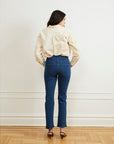 Loup - Cleo Straight Ankle Jeans - Dark Indigo -