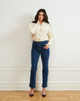 Loup - Cleo Straight Ankle Jeans - Dark Indigo -