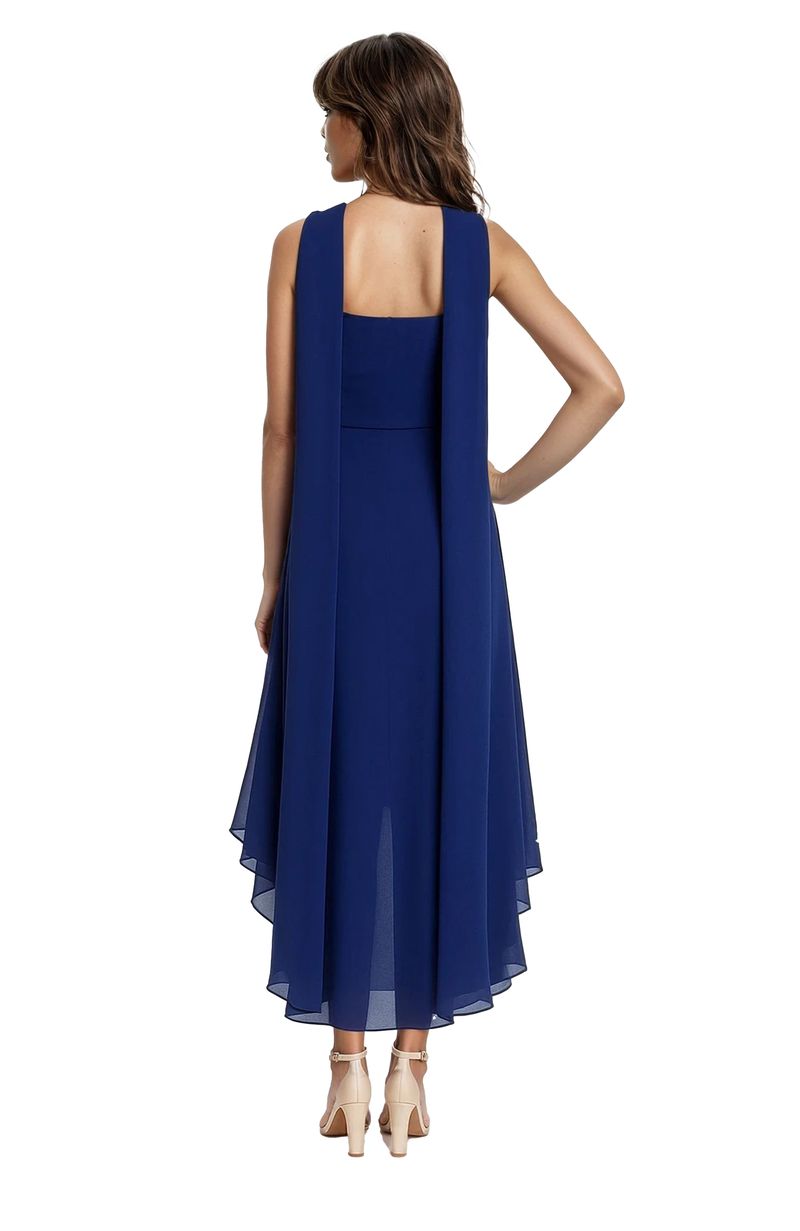 Jewel Badgley Mischka - Janie Midi Dress & Chiffon Scarf -