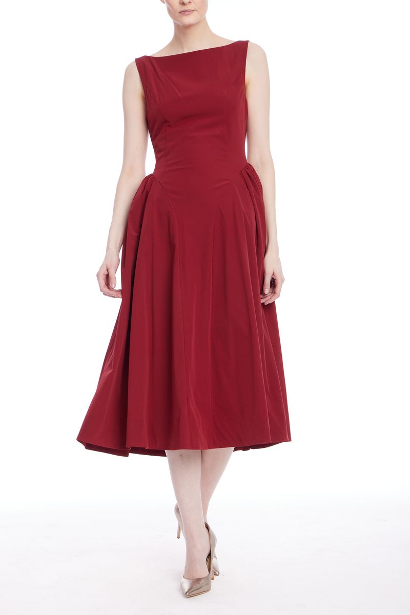 Jewel Badgley Mischka - Kirsten A-Line Midi Dress - 16