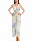 Naya Printed Halter Maxi Dress