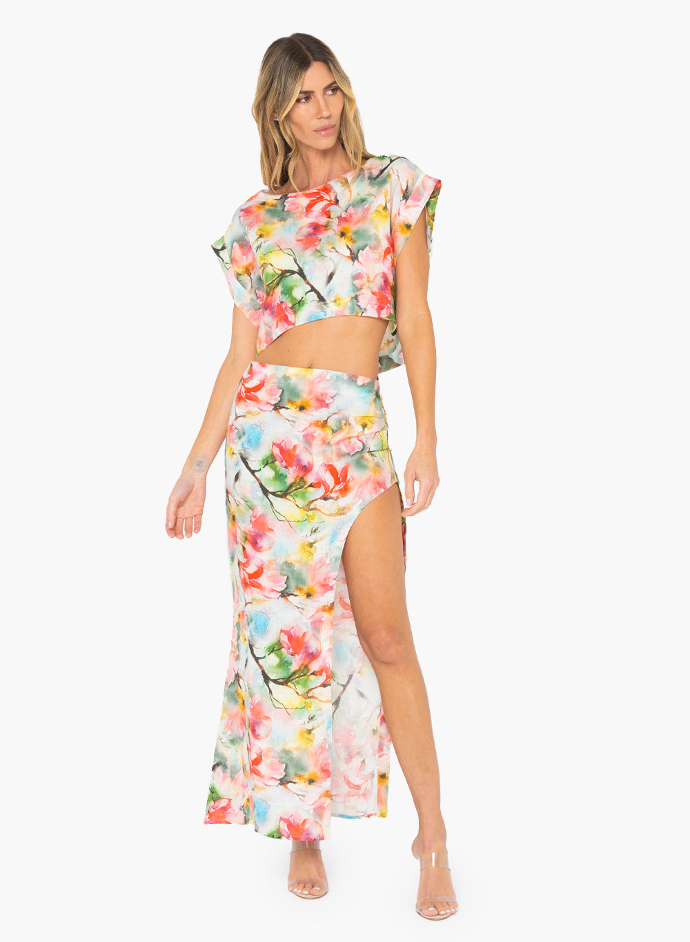 JBQ - Emilia Maxi Skirt - Multi Floral -