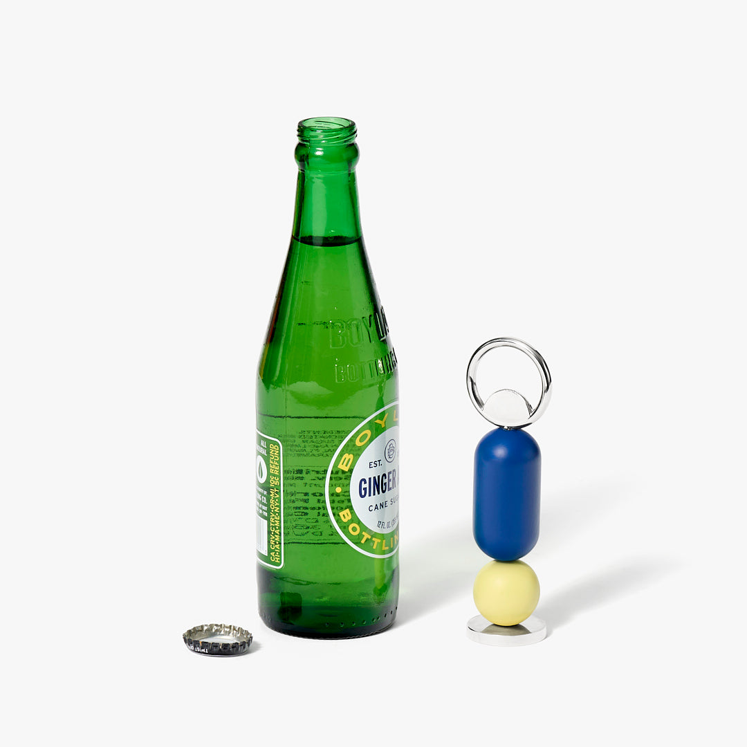 Areaware - Abaco Bottle Opener - Blue/Yellow -