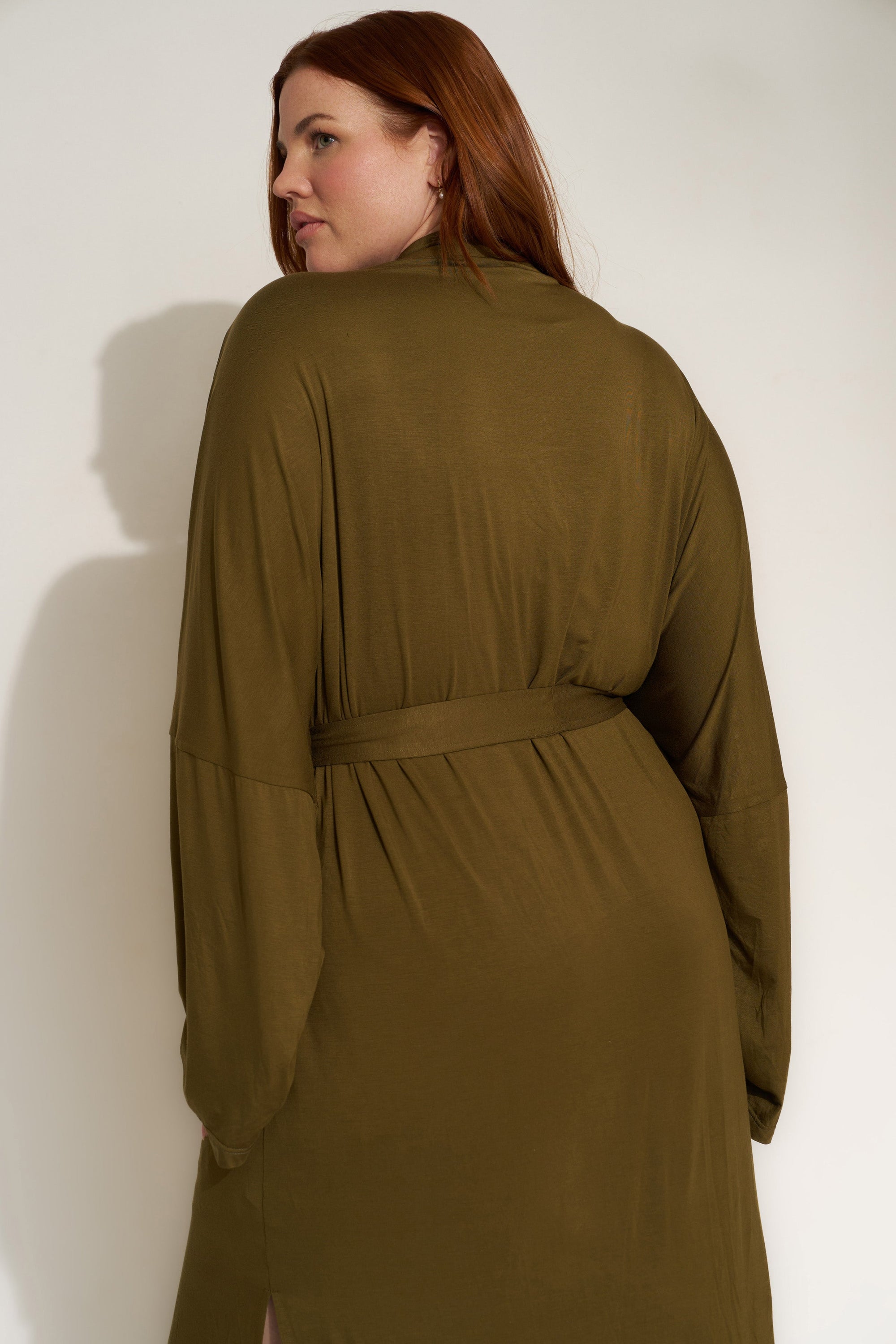 Be Idle - The Jersey Long Robe - Olive -