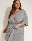 Be Idle - The Jersey Short Robe - Heather Grey -
