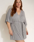 Be Idle - The Jersey Short Robe - Heather Grey -