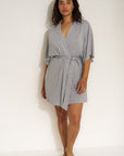 Be Idle - The Jersey Short Robe - Heather Grey -