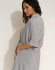 Be Idle - The Jersey Short Robe - Heather Grey -