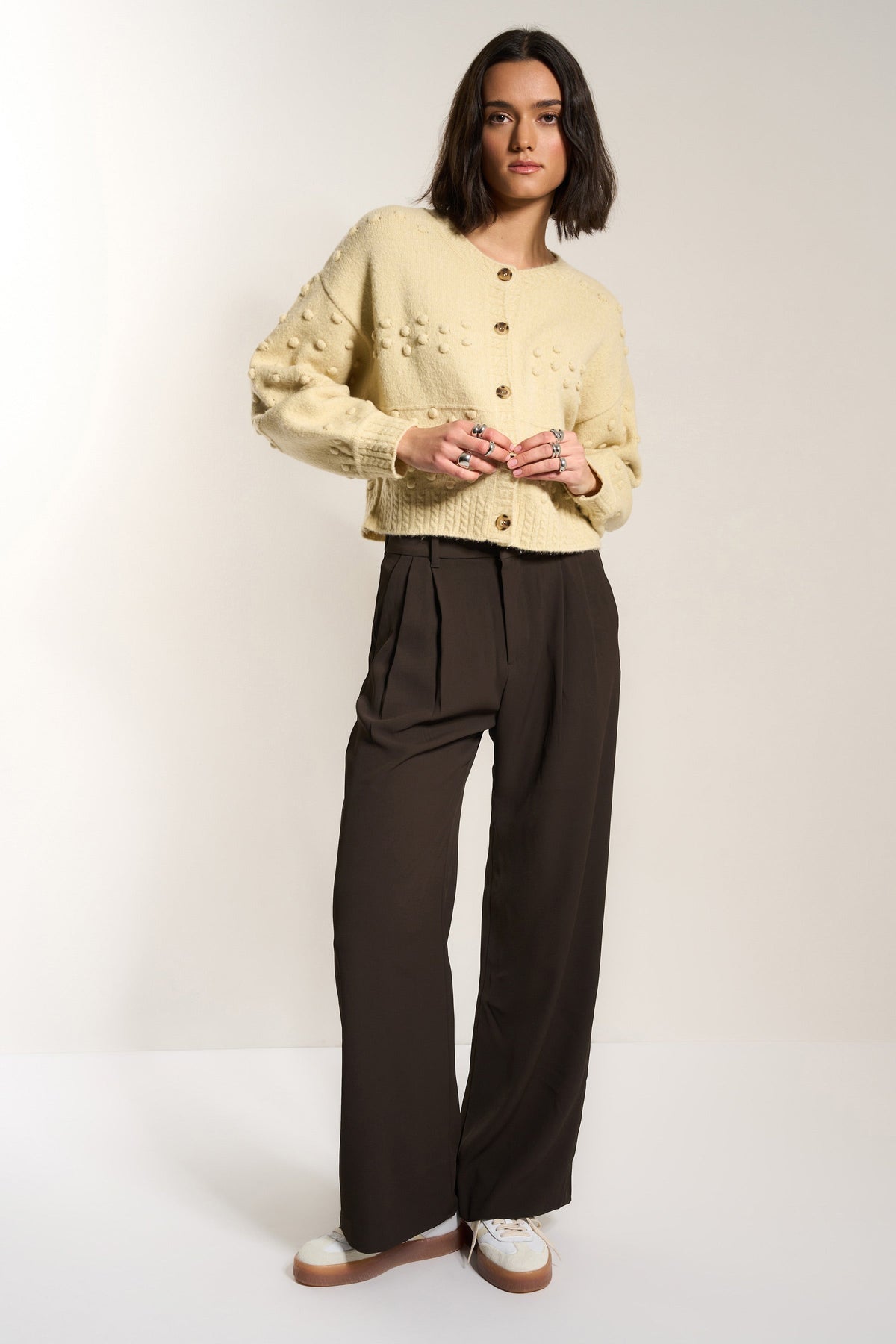 Callahan Knitwear - Jolie Cardigan - Swan -