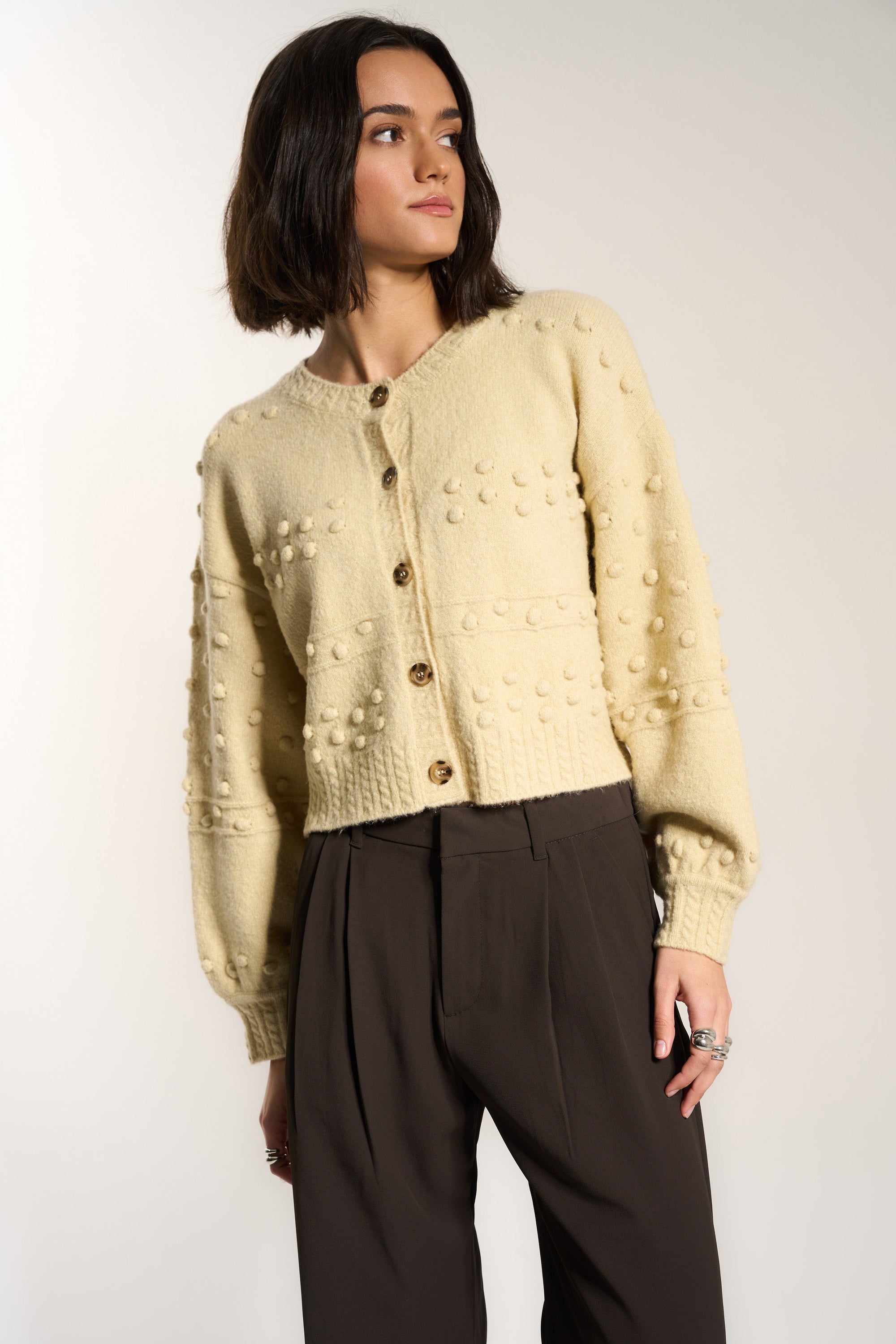 Callahan Knitwear - Jolie Cardigan - Swan -