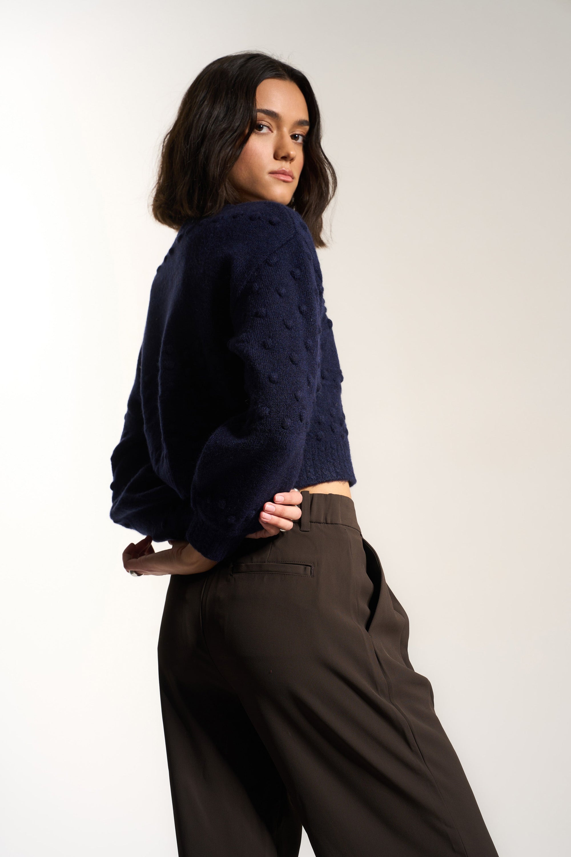 Callahan Knitwear - Jolie Cardigan - Navy -