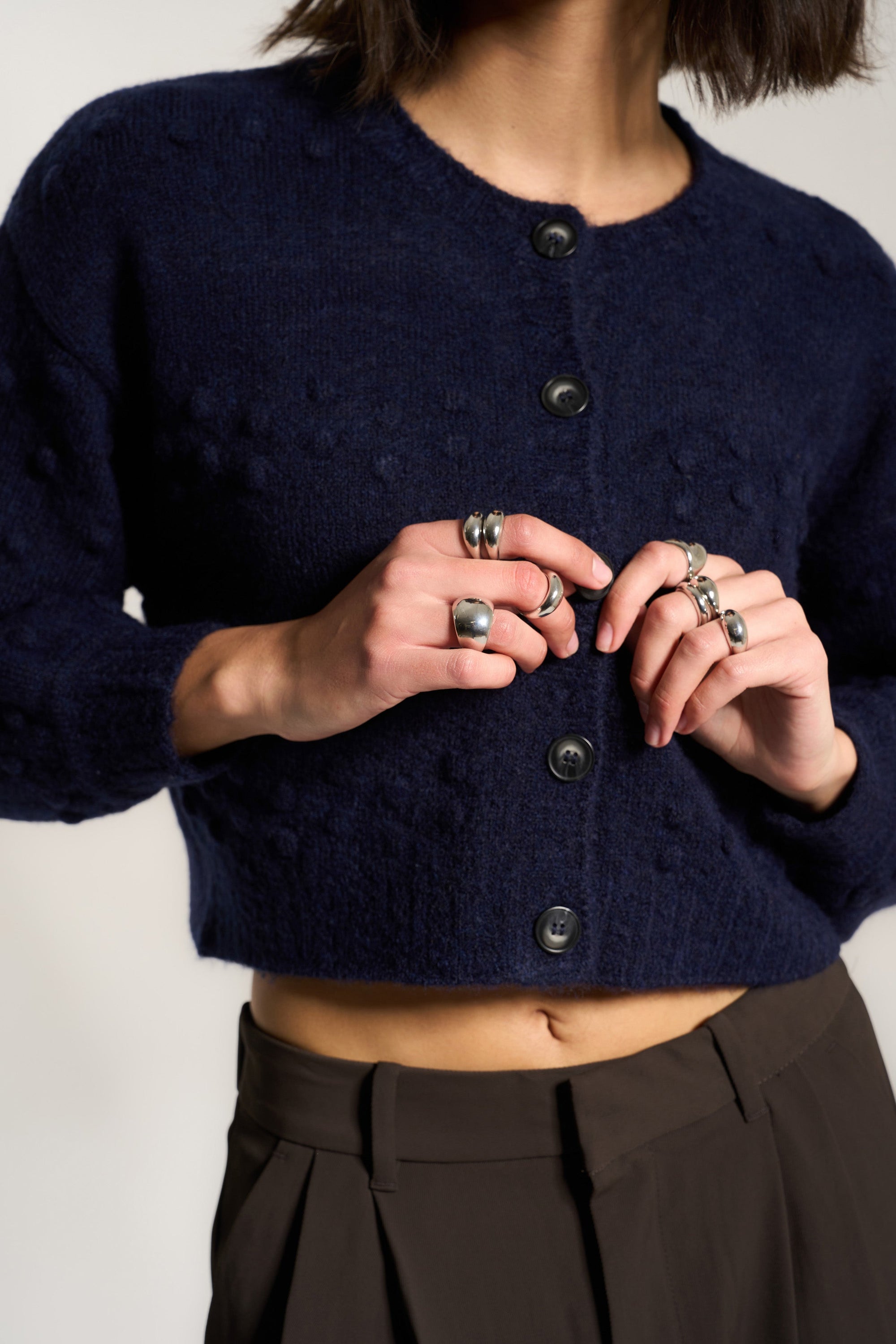 Callahan Knitwear - Jolie Cardigan - Navy -