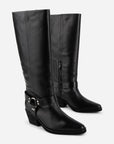 Intentionally Blank - Josephine Knee High Biker Boot -