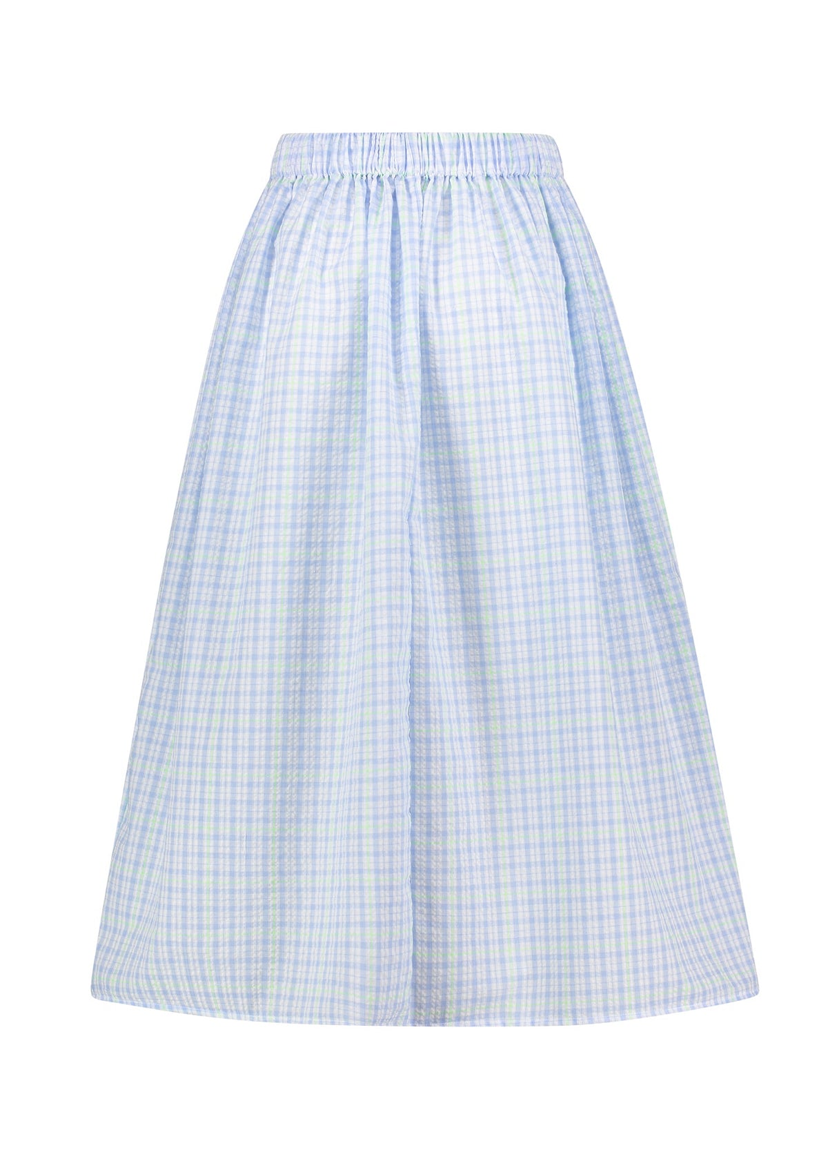 Joshua Sanders - Daisy Plaid Skirt - Blue -