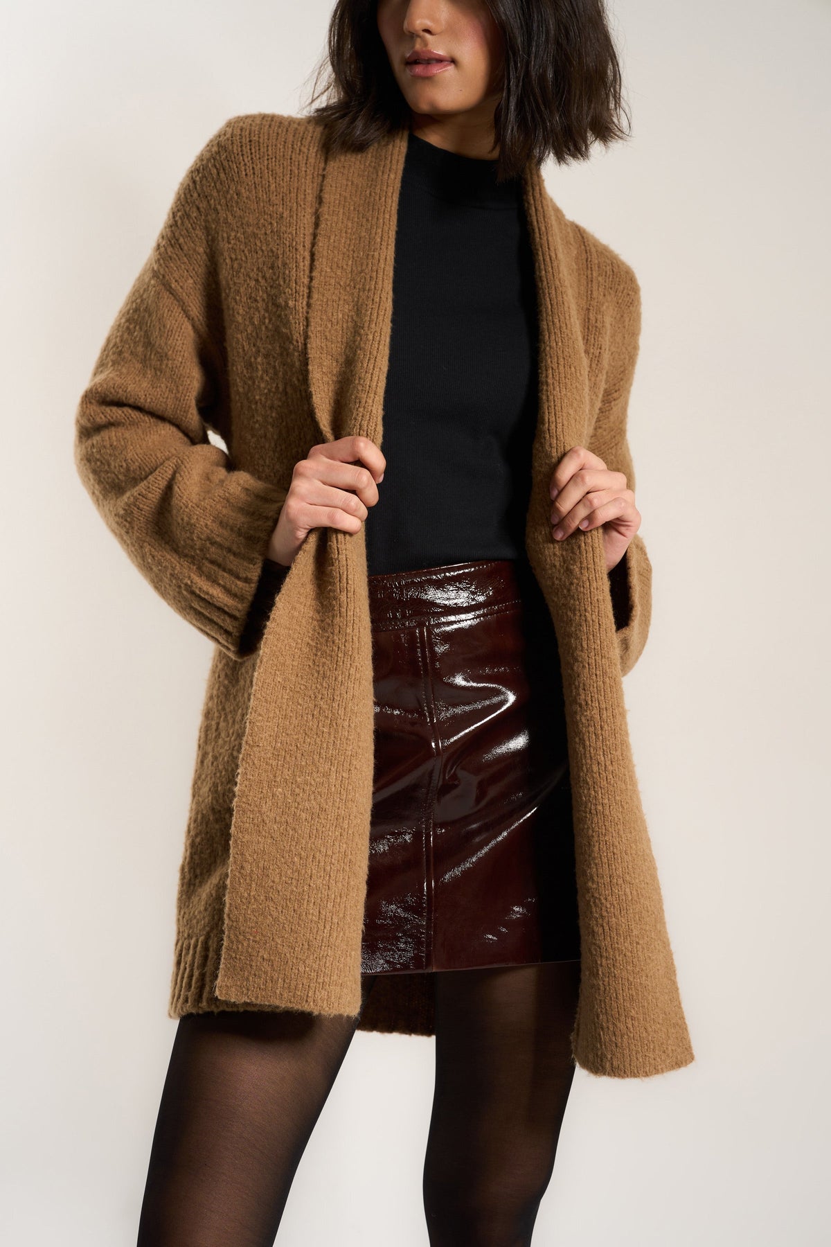 Callahan Knitwear - Juliet Cardigan - Raw Umber -