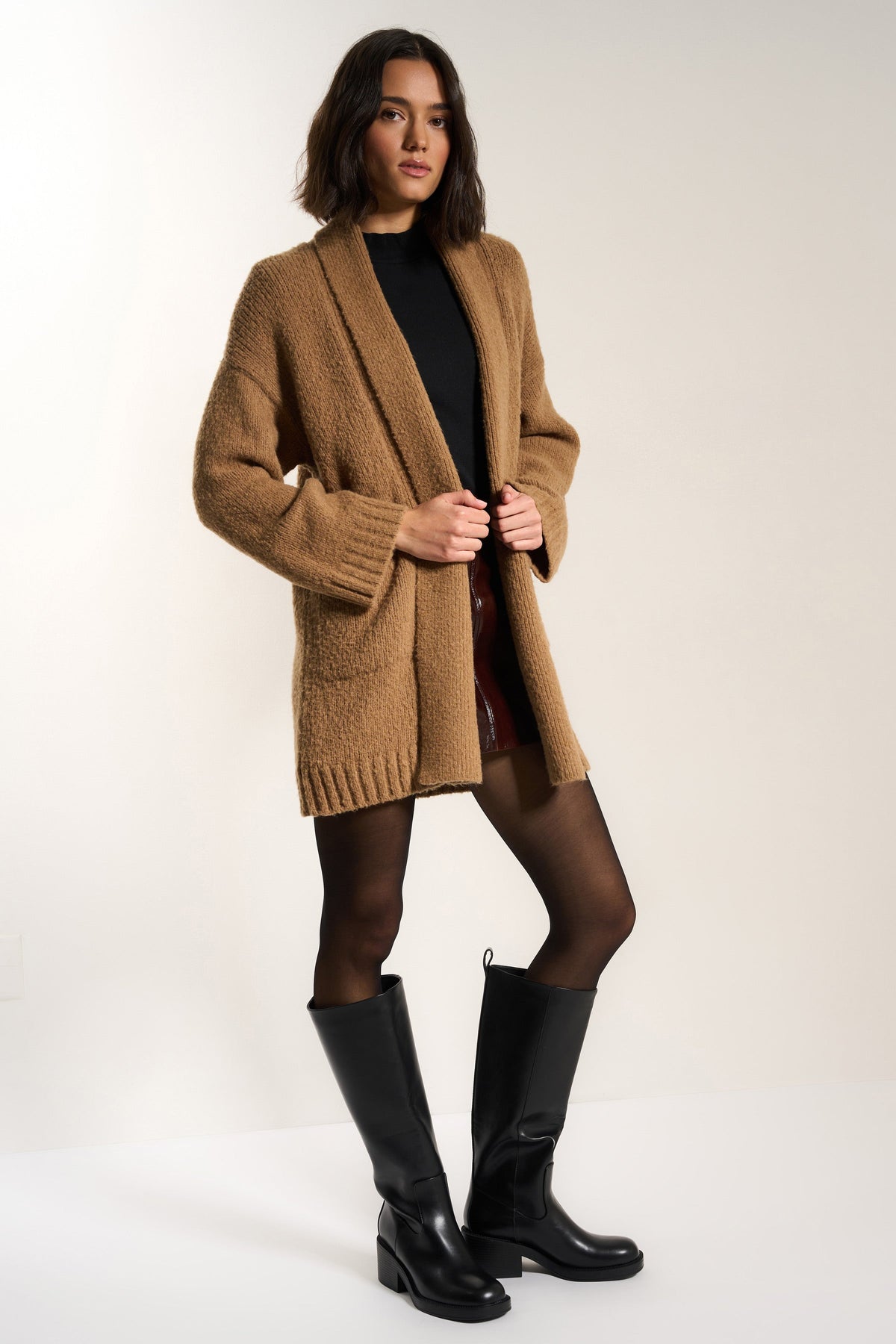 Callahan Knitwear - Juliet Cardigan - Raw Umber -