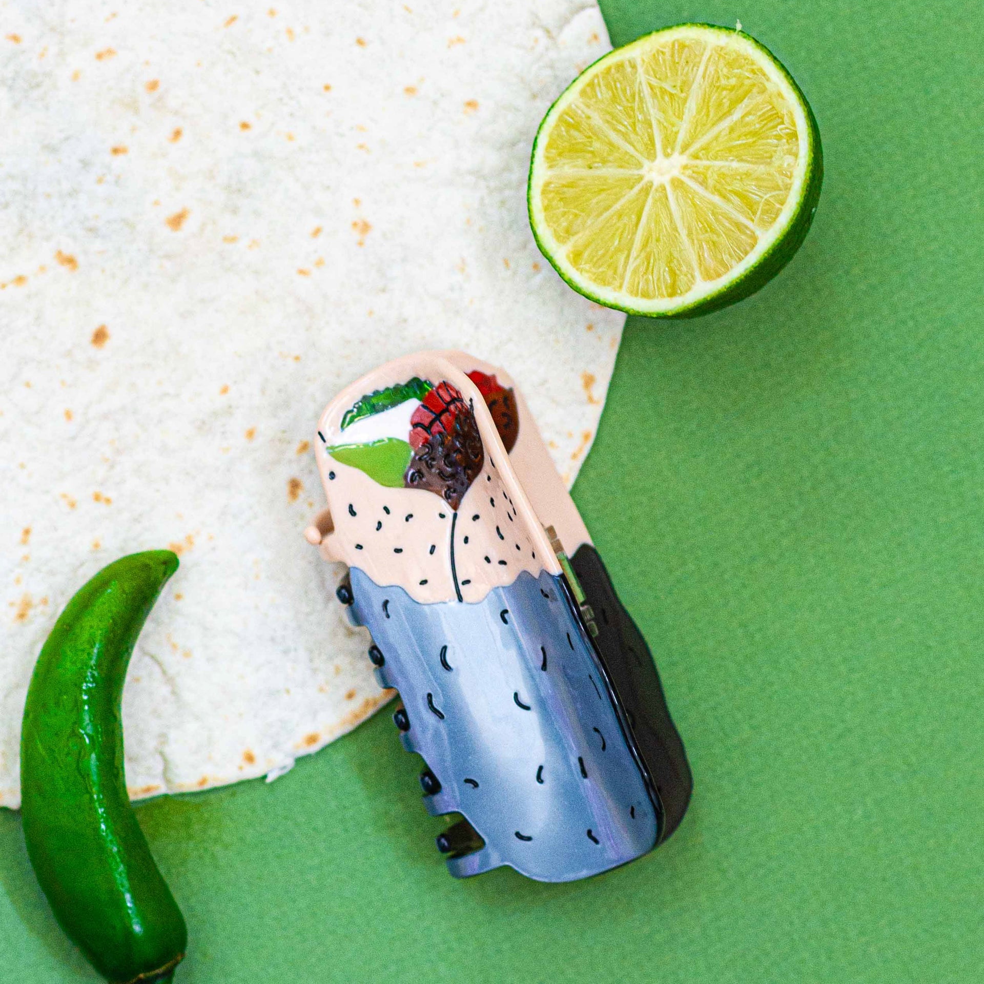 Jenny Lemons - Large Mission Burrito Hair Claw Clip -