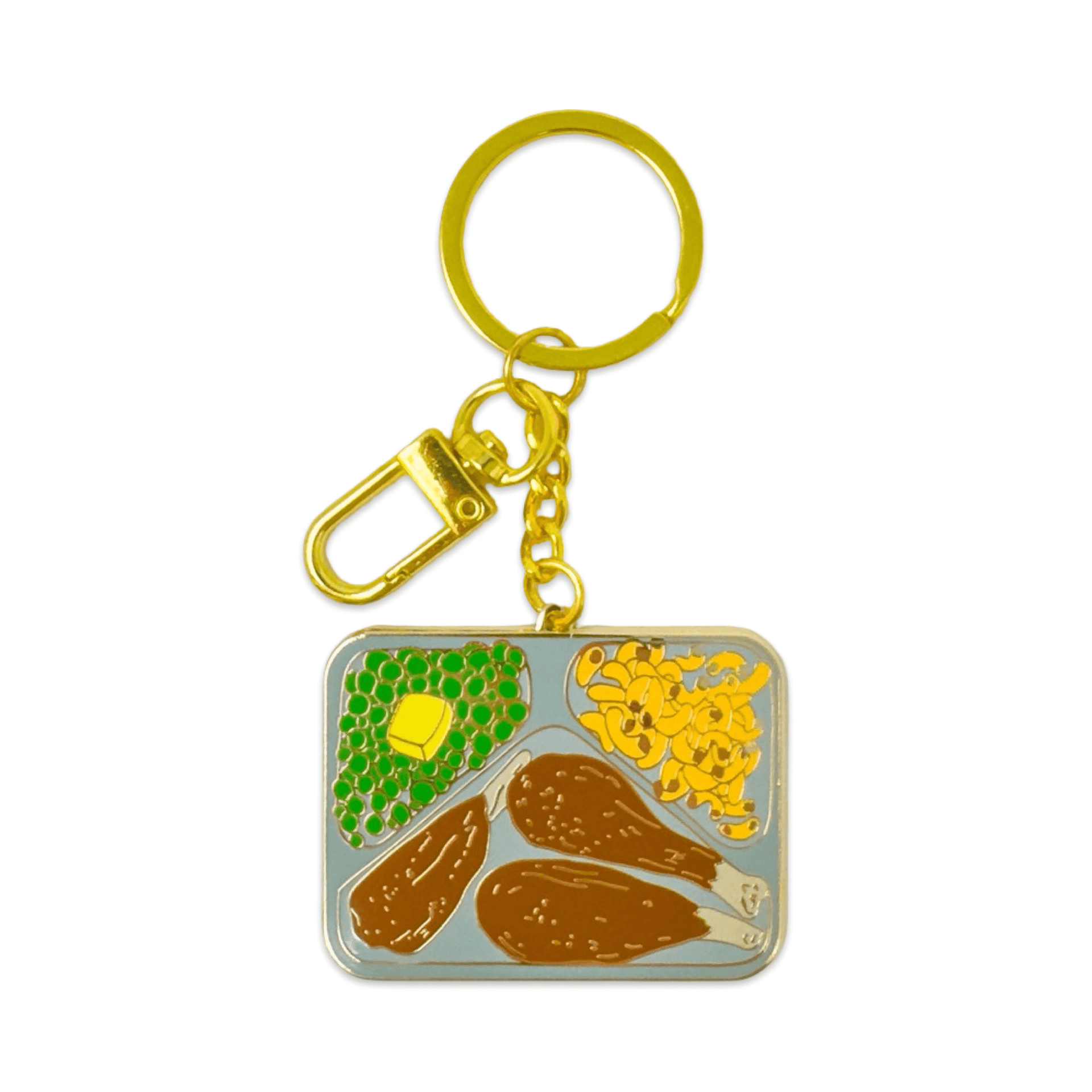 Jenny Lemons - TV Dinner Enamel Bag Charm &amp; Keychain -