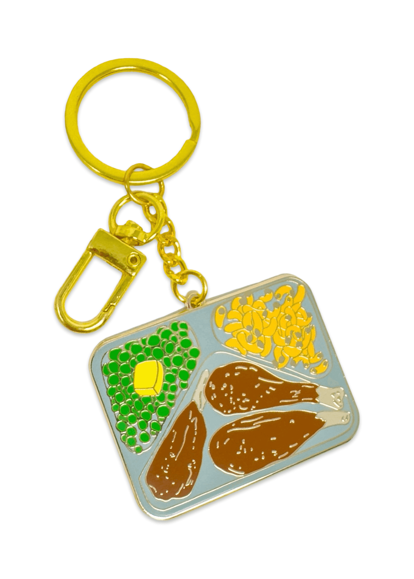 Jenny Lemons - TV Dinner Enamel Bag Charm &amp; Keychain -