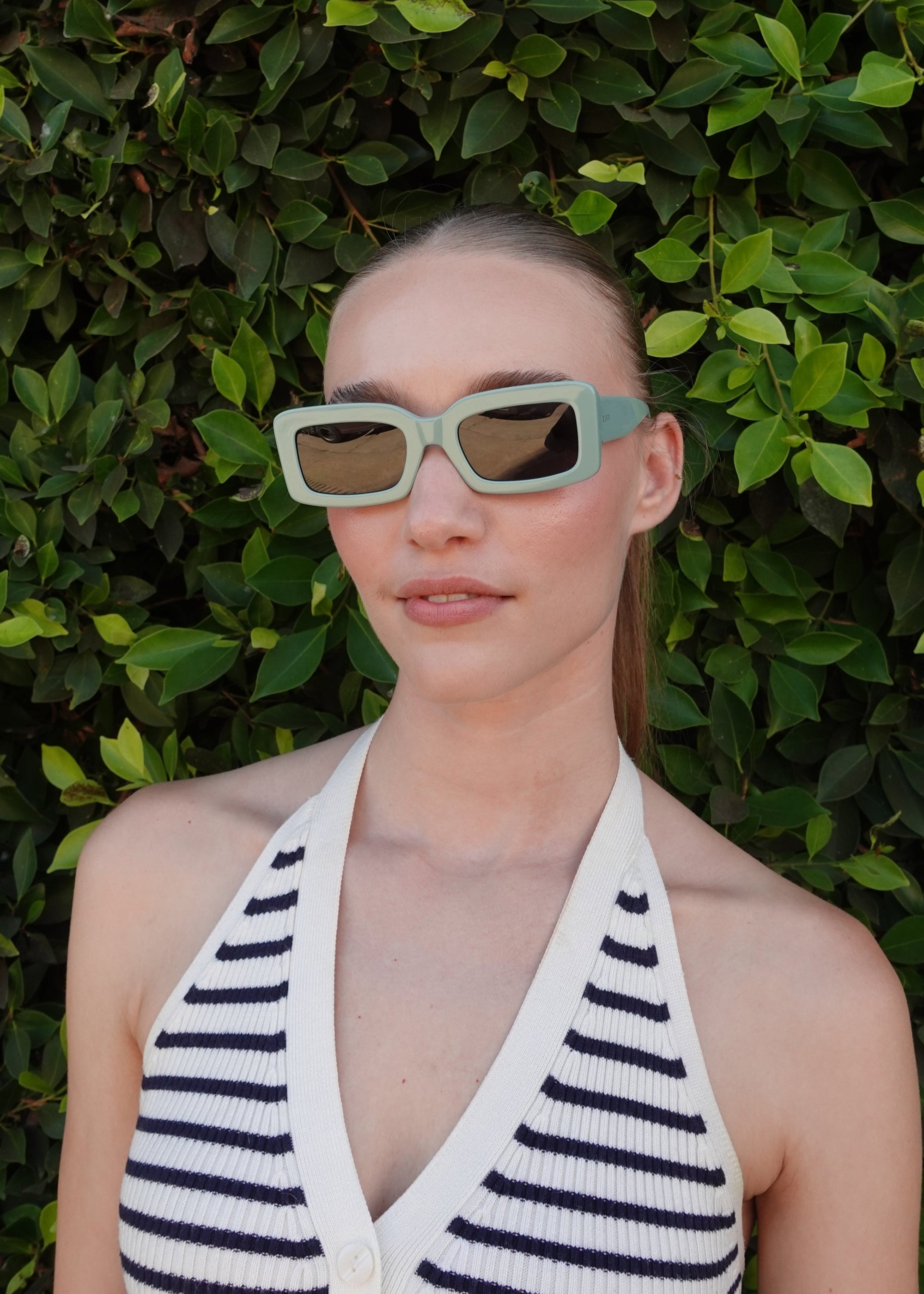 DIFF Eyewear - Indy Sunglasses - Steel Teal Grey -