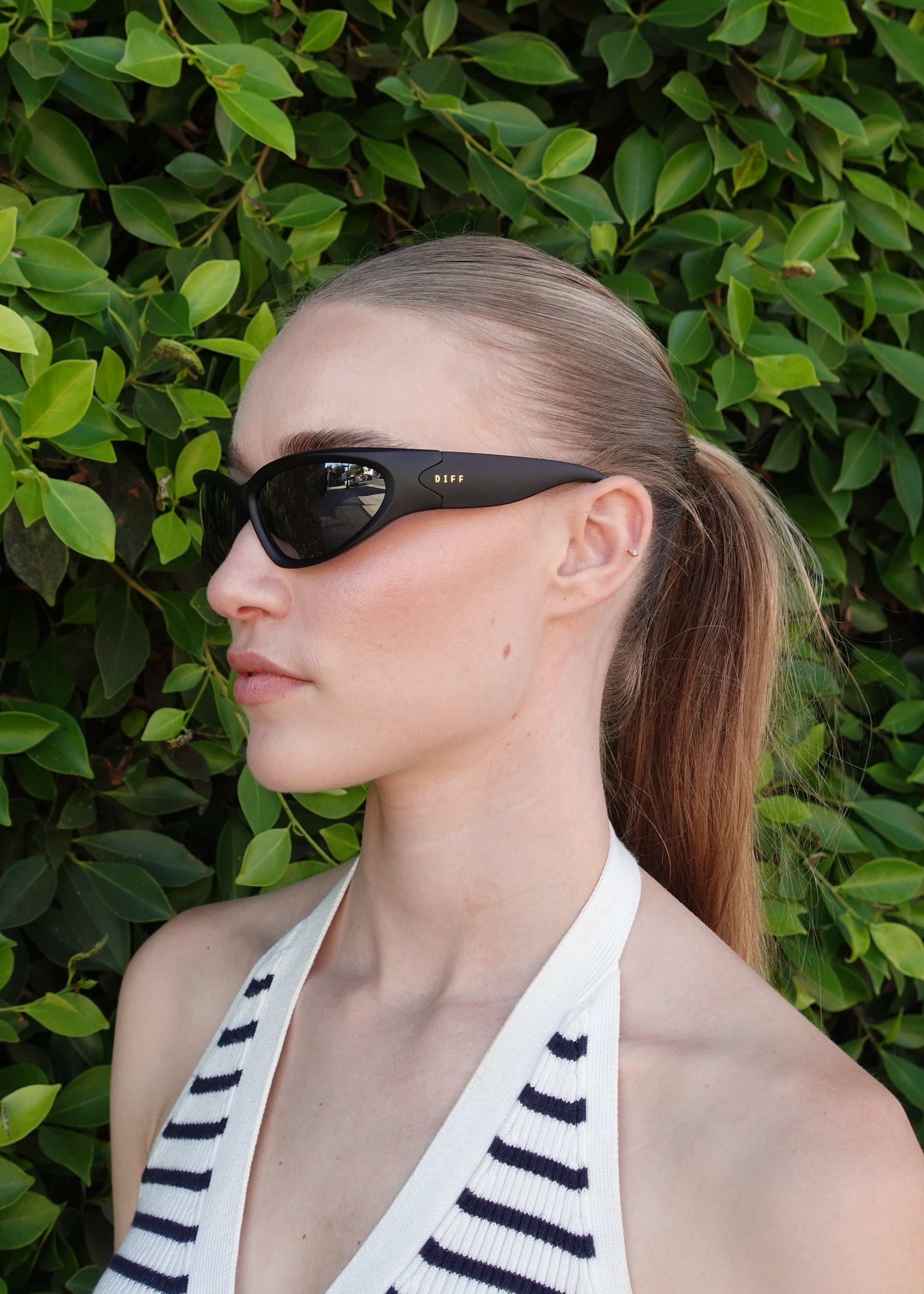 DIFF Eyewear - Side Out Sunglasses - Matte Black -