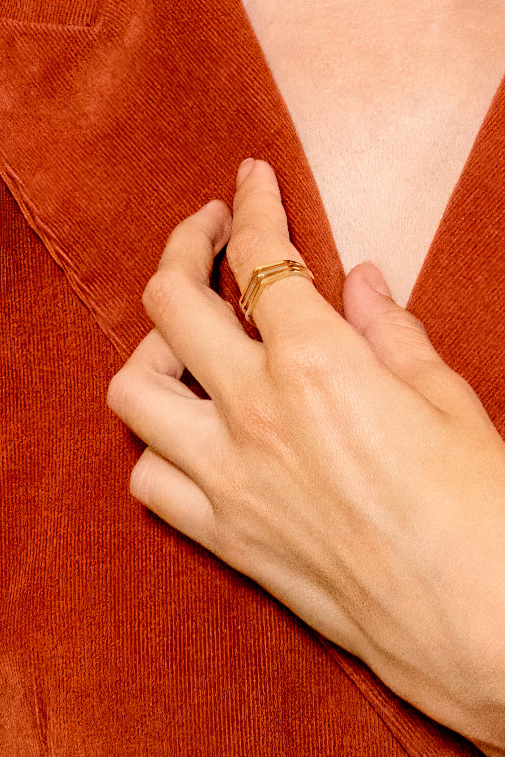 Peter + June - Kate Ring - 18K Gold Plated -