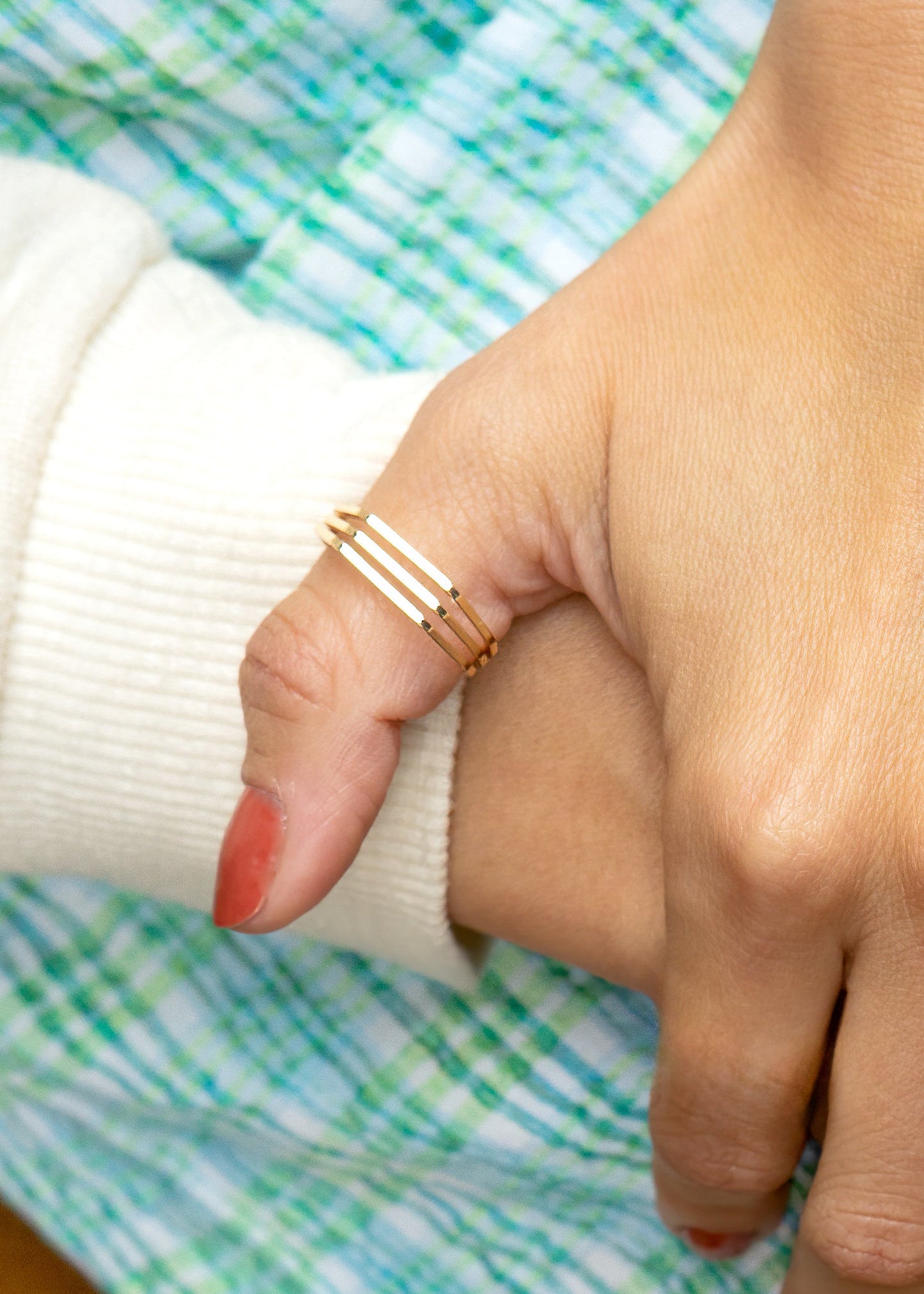 Peter + June - Kate Ring - 18K Gold Plated -