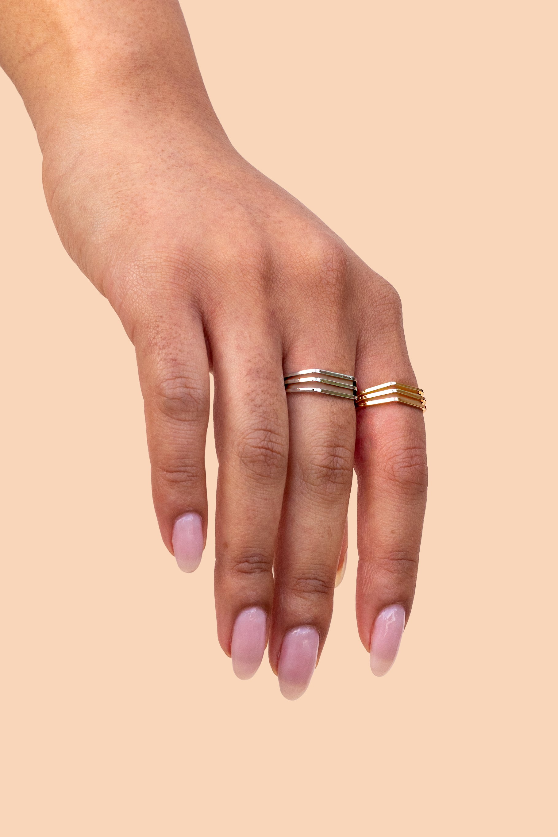 Peter + June - Kate Ring - 18K Gold Plated -