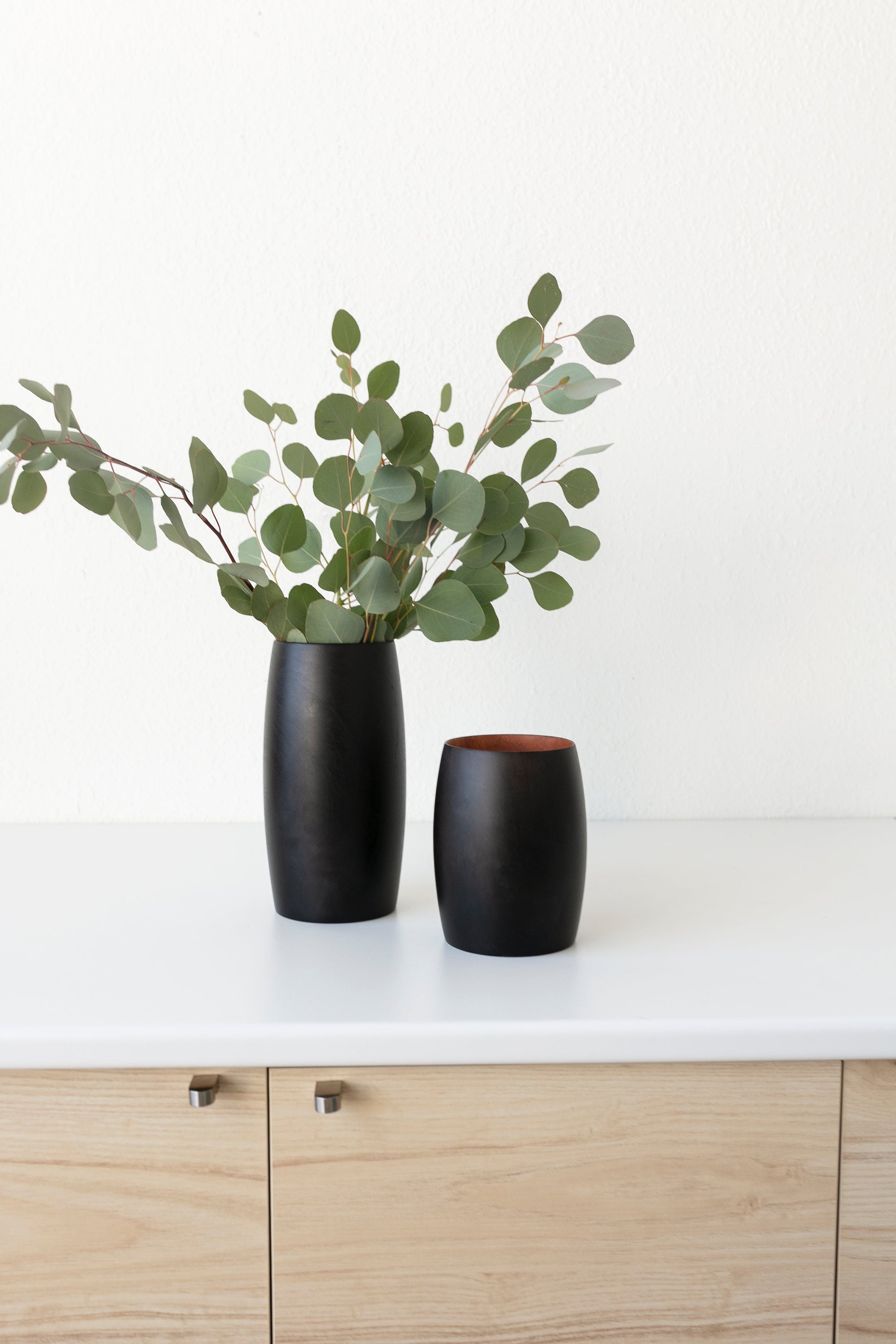 Kayu - Ansel Handcrafted Wood Vase -