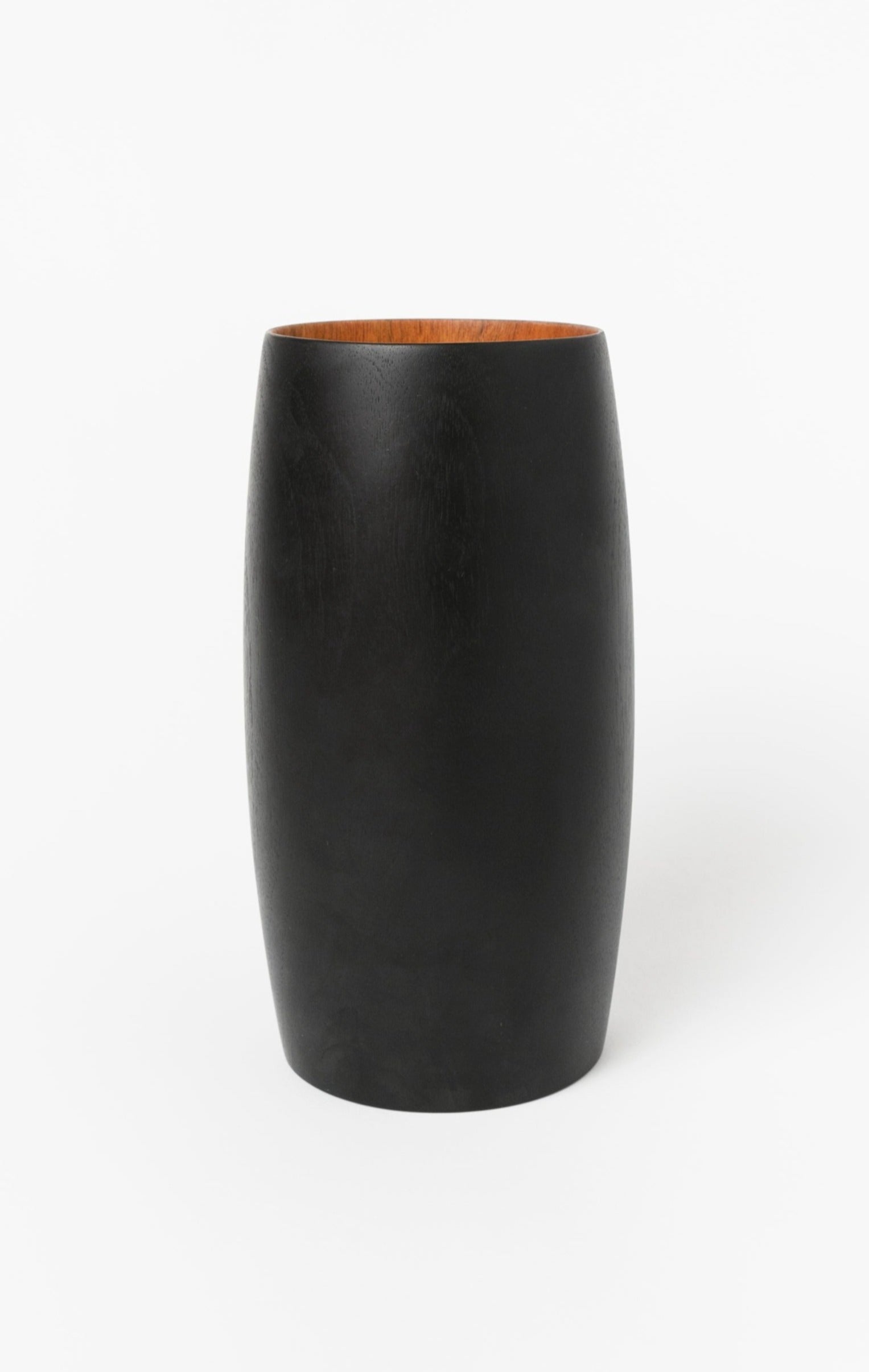 Kayu - Ansel Handcrafted Wood Vase - Charred Mahogany