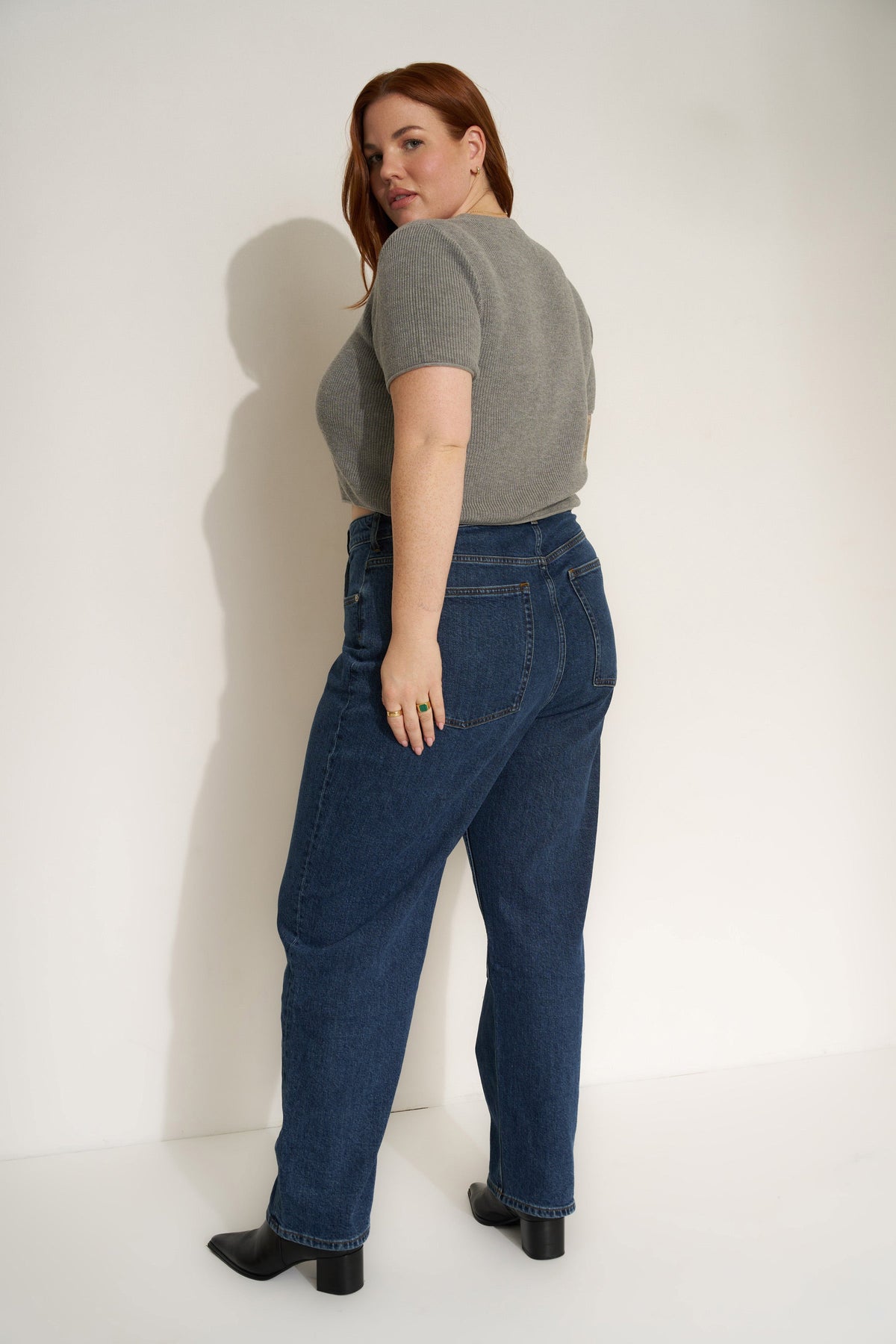 Callahan Knitwear - The Knit Tee - Heather Grey -