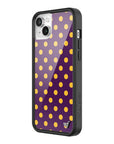 Wildflower iPhone case 13 Polka Dot | Purple and Yellow Cute