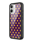 Wildflower iPhone case 16 Polka Dot | Purple and Yellow Cute
