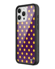 Wildflower iPhone case 16 Pro Max Polka Dot | Purple and Yellow Cute