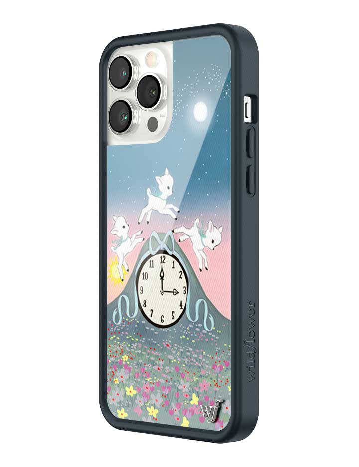 Wildflower iPhone case 13 Pro Max Laufey Collab Clock Cute
