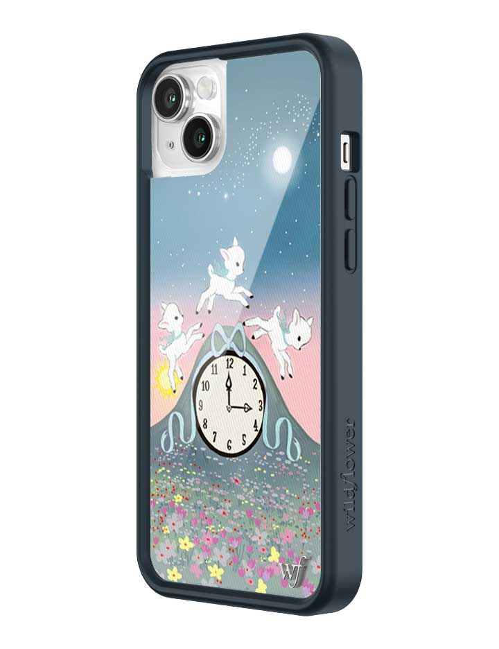 Wildflower iPhone case 14 Plus Laufey Collab Clock Cute