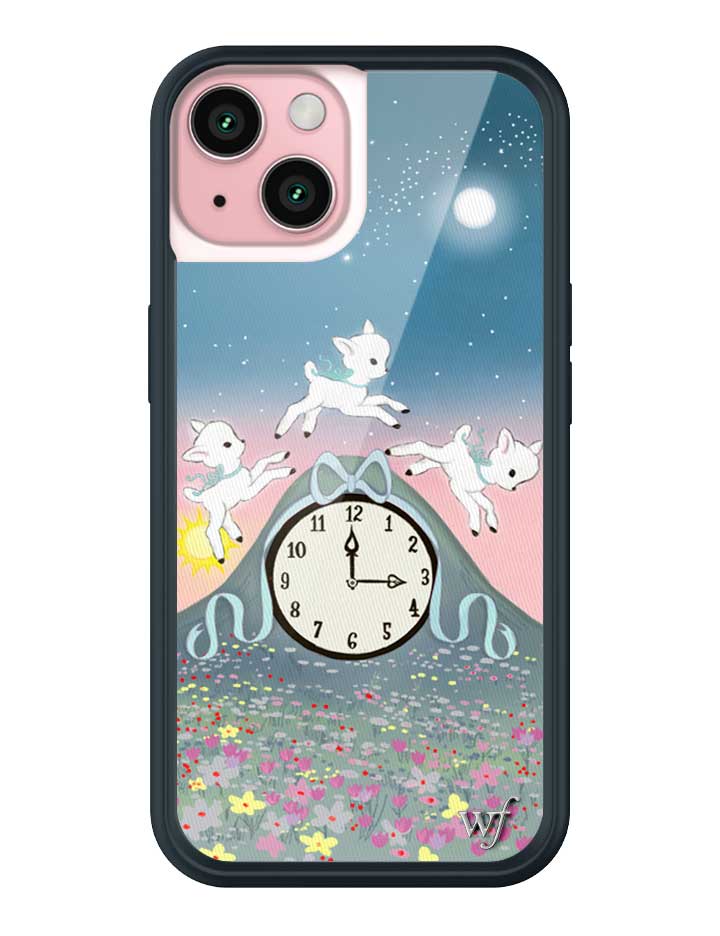 Wildflower iPhone case 15 Laufey Collab Clock Cute