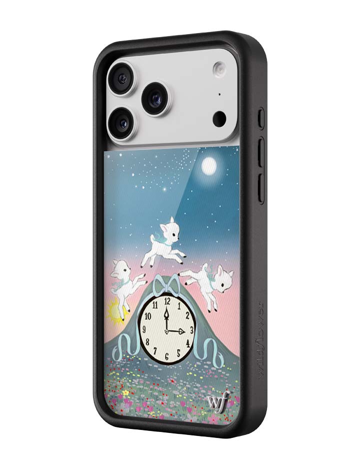 Wildflower iPhone case 17 Pro Max Laufey Collab Clock Cute