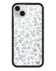 Wildflower Lilac And Blue Floral iPhone 14 Case
