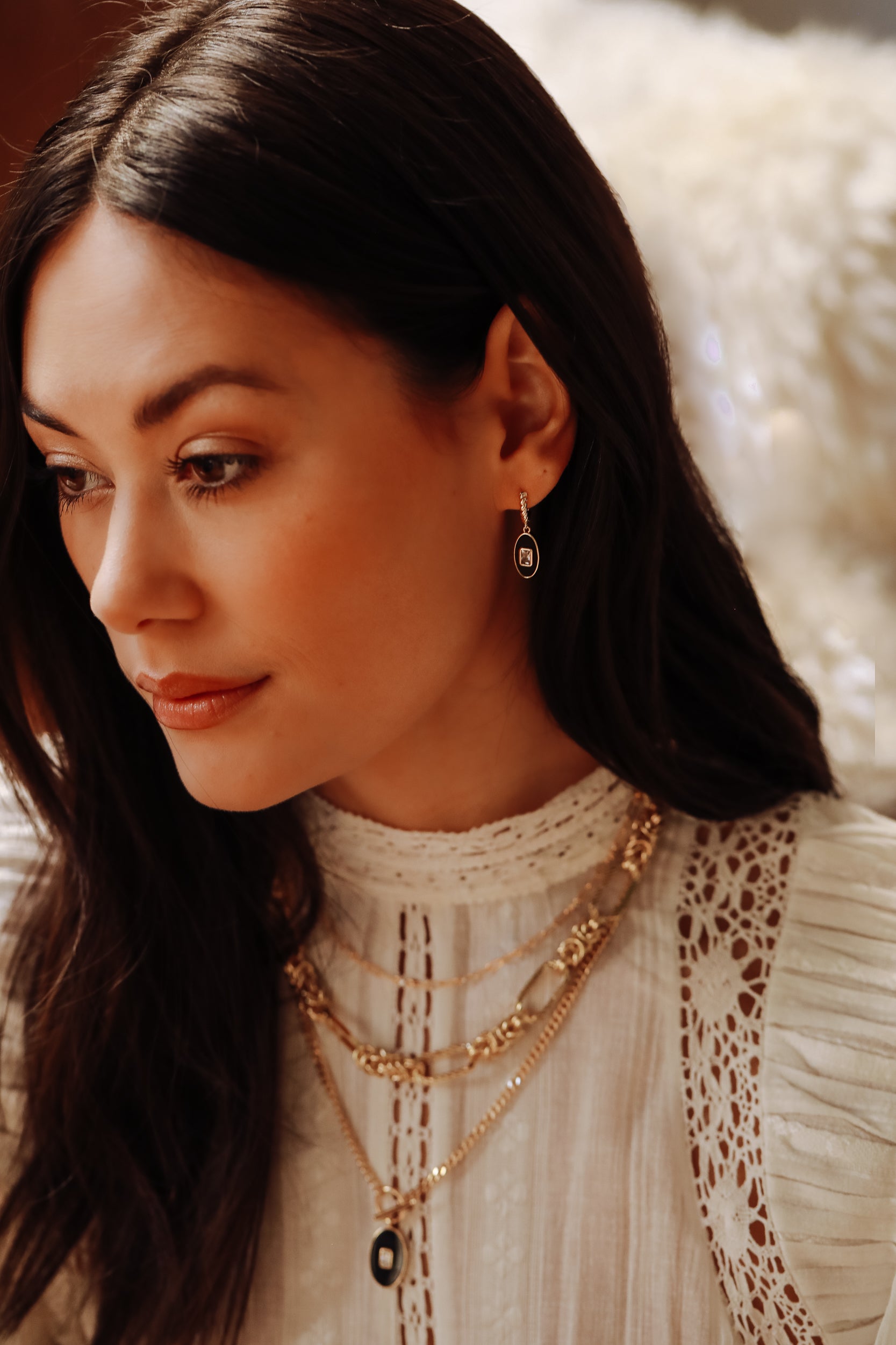 Leeada - Juno Drop Earrings -