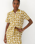 Leonor Crochet Mini Skirt - Bronze