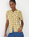 Callahan Knitwear - Leonor Crochet Polo - Bronze -