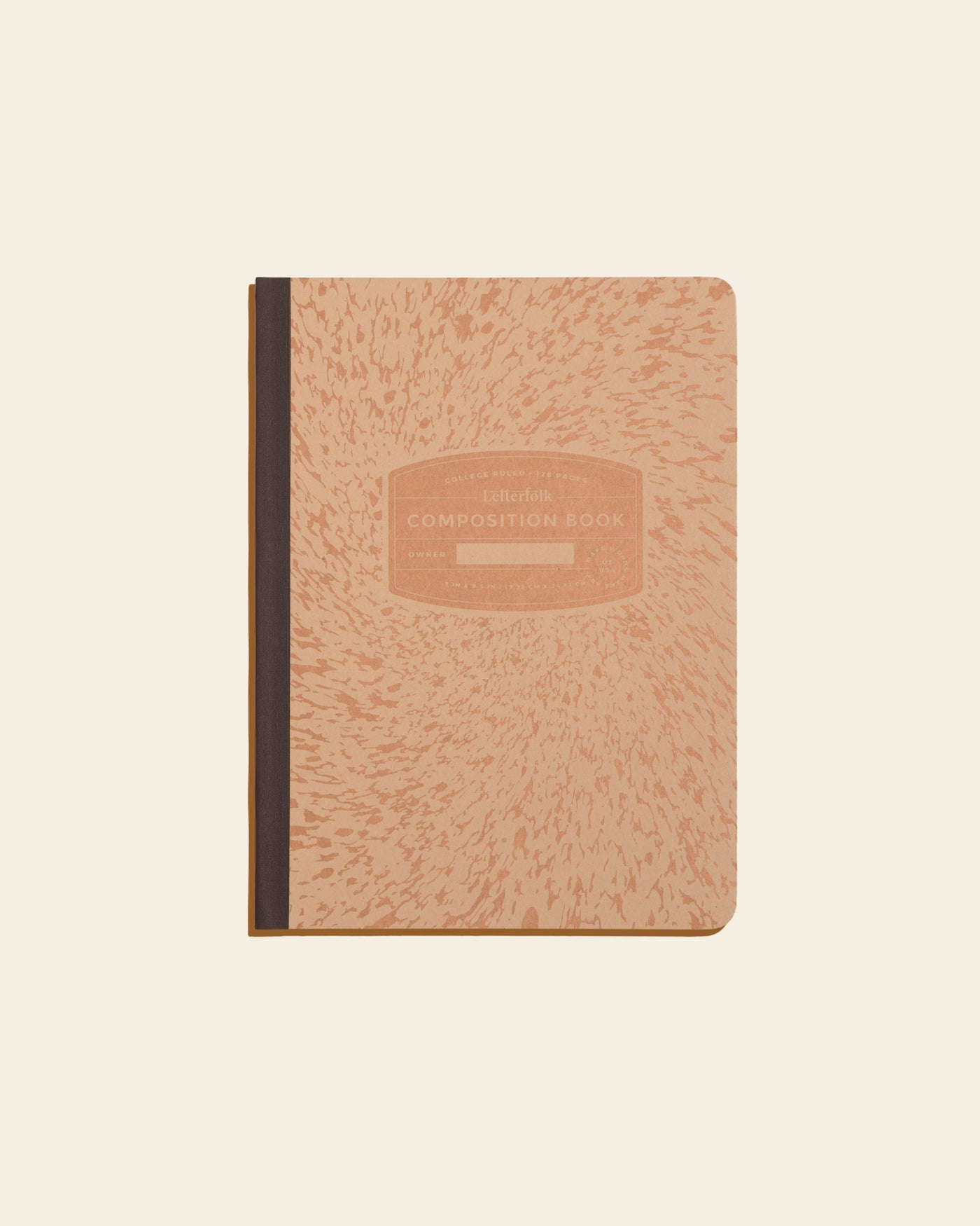 Letterfolk - Composition Book - Kraft/Copper -