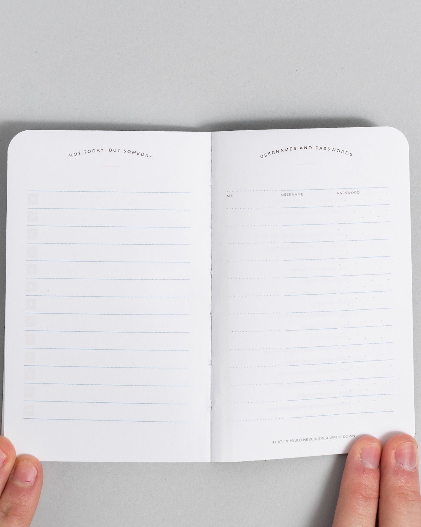 Letterfolk - Today Pocket Planner - Pebble Grey -