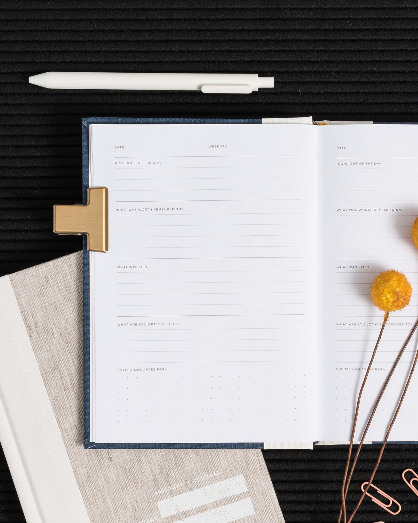 Letterfolk - Abridged Journal - Navy -