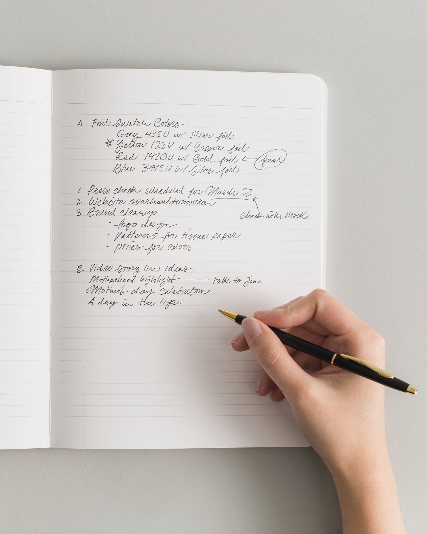 Letterfolk - Composition Book - Black/Silver -