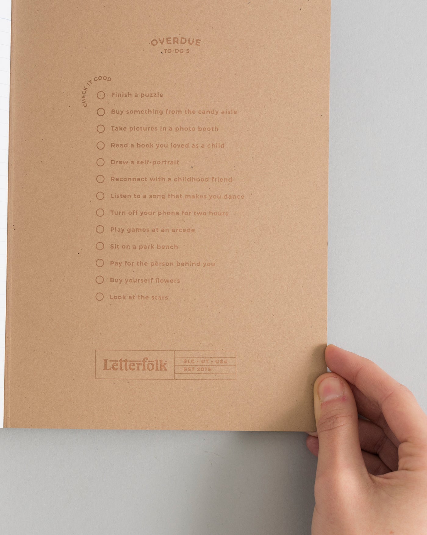 Letterfolk - Composition Book - Kraft/Copper -