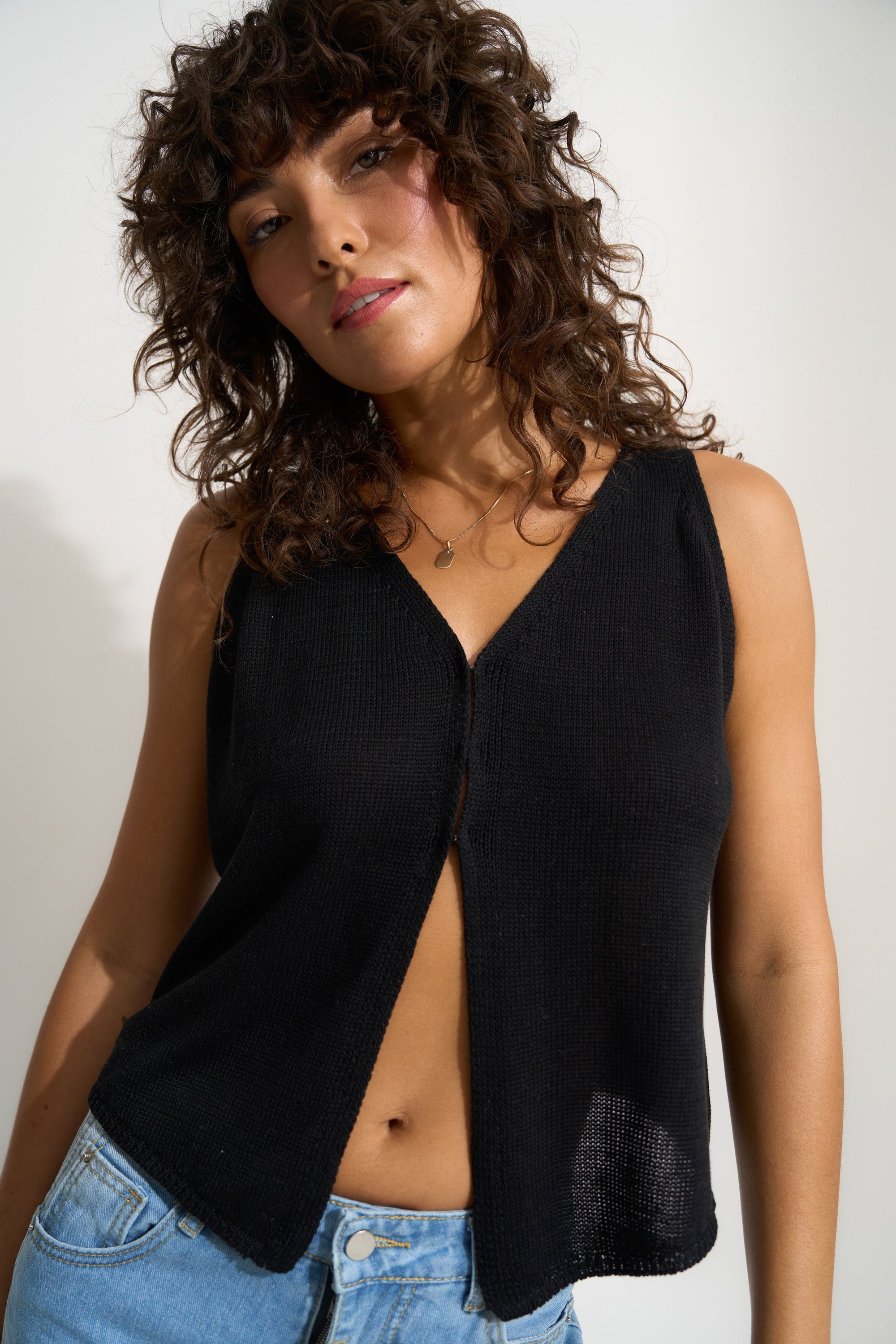 Callahan Knitwear - Lily Tank - Black -